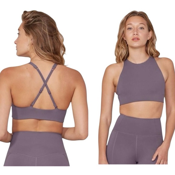 GRLFRND Other - Girlfriend Collective Topanga Bra sports bra yoga crossover straps purple large